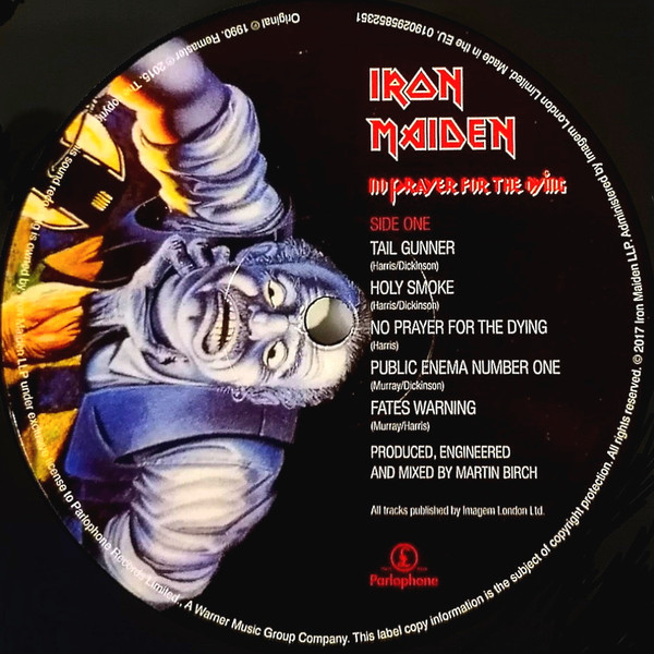 Iron Maiden - No Prayer For The Dying (LP, Album, RE, RM)