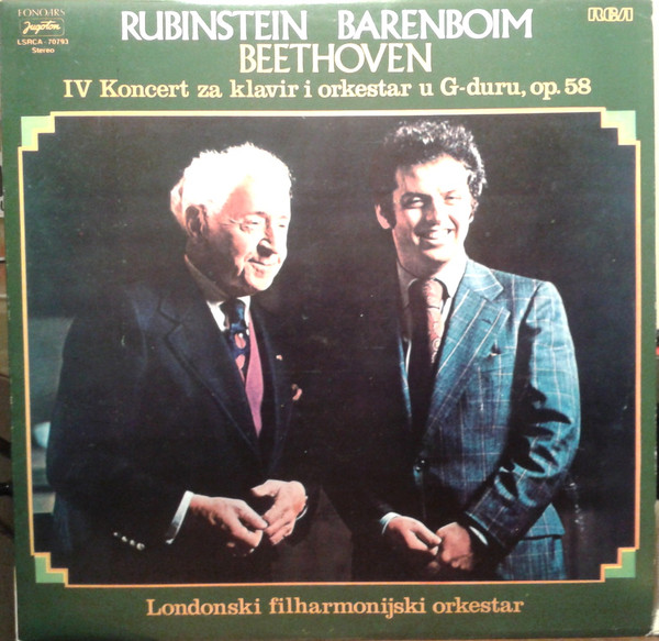 Rubinstein*, Barenboim* / Beethoven* / Londonski Filharmonijski Orkestar* - Concerto No. 4 (LP, Album)