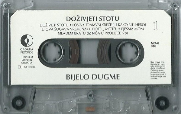 Bijelo Dugme - Doživjeti Stotu (Cass, Album)