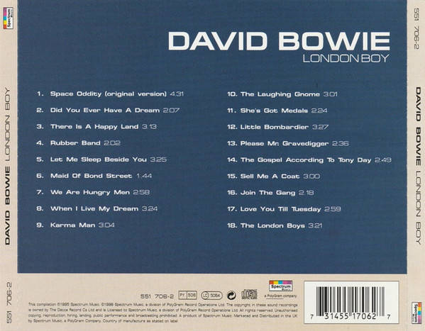 David Bowie - London Boy (CD, Comp, RE)