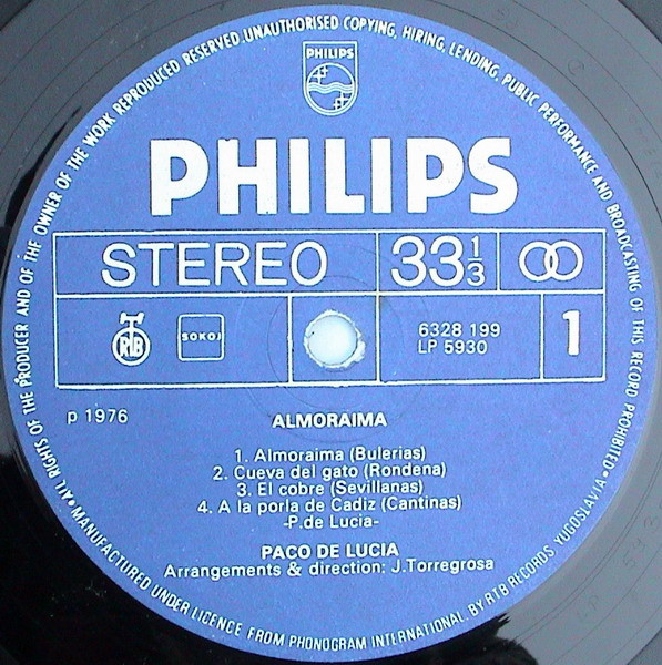 Paco De Lucía - Almoraima (LP, Album)
