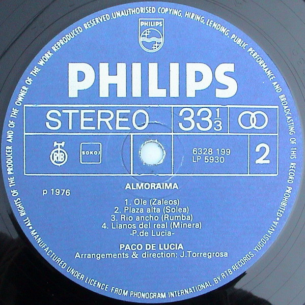 Paco De Lucía - Almoraima (LP, Album)