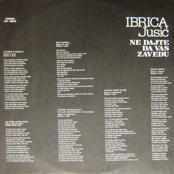 Ibrica Jusić - Ne Dajte Da Vas Zavedu (LP, Album)