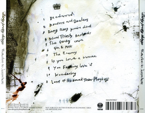 Dirty Pretty Things - Waterloo To Anywhere (CD, Album)