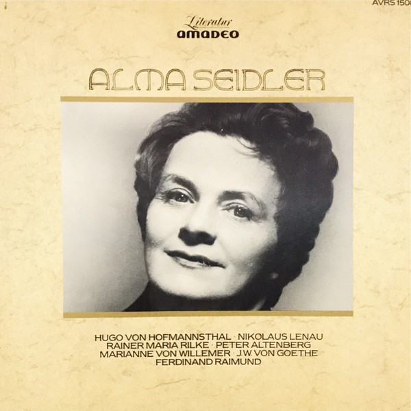 Alma Seidler, Albin Skoda, Walther Reyer - Alma Seidler (LP)