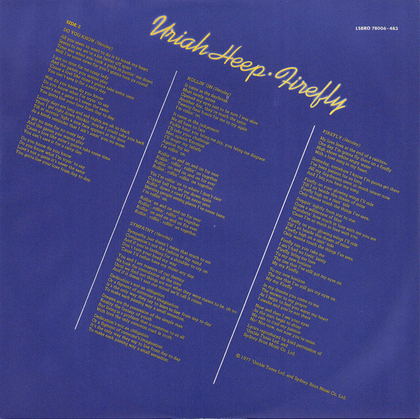 Uriah Heep - Firefly (LP, Album)