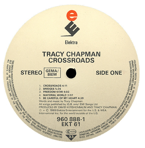 Tracy Chapman - Crossroads (LP, Album)