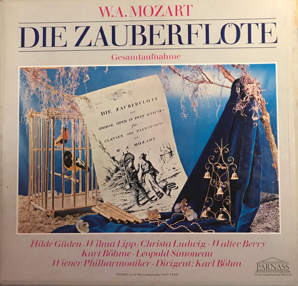 W.A. Mozart* - Hilde Güden, Wilma Lipp, Christa Ludwig, Walter Berry, Kurt Böhme, Leopold Simoneau, Karl Böhm, Wiener Philharmoniker, Wiener Staatsopernchor - Die Zauberflöte, Gesamtaufnahme (3xLP, S/Edition)