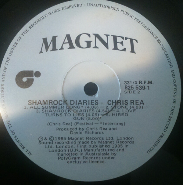 Chris Rea - Shamrock Diaries (LP, Album)