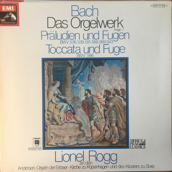 Bach* - Lionel Rogg - Das Orgelwerk - Folge 7 - Präludien Und Fugen / Toccata Und Fuge (LP, Quad)