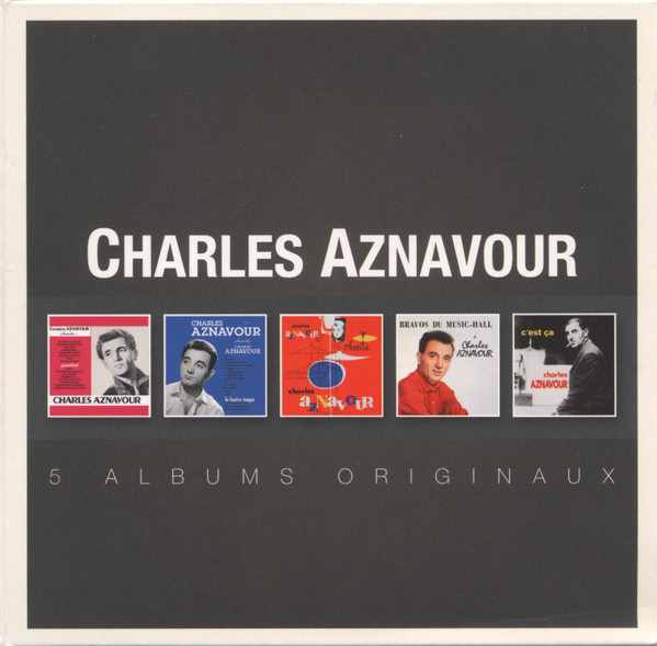 Charles Aznavour - 5 Albums Originaux  (5xCD, Album, RE + Box, Comp)