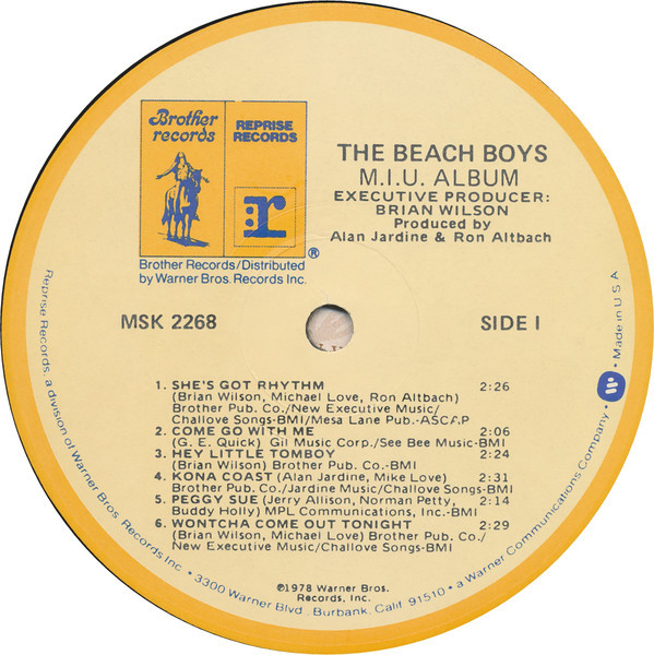 The Beach Boys - M.I.U. Album (LP, Album, Jac)