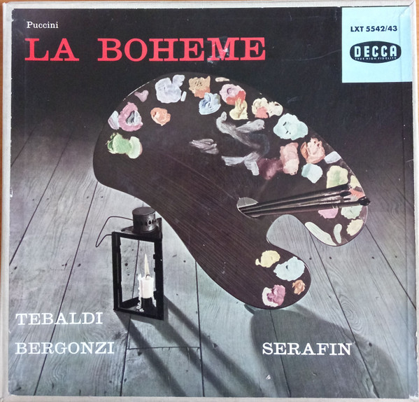 Puccini* / Renata Tebaldi, Carlo Bergonzi, Ettore Bastianini, Cesare Siepi, Fernando Corena, Tullio Serafin - La Bohème (2xLP, Mono + Box)