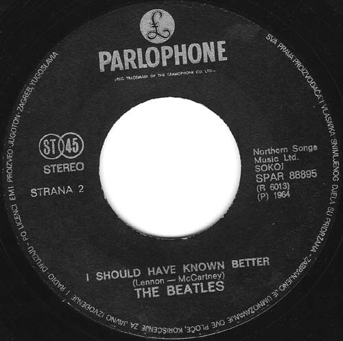 The Beatles - Yesterday / I Should Have Known Better (7