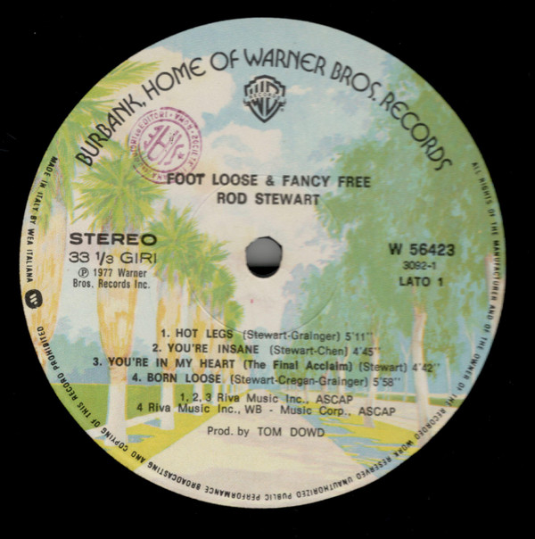 Rod Stewart - Foot Loose & Fancy Free (LP, Album)