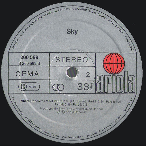 Sky (4) - Sky (LP, Album)
