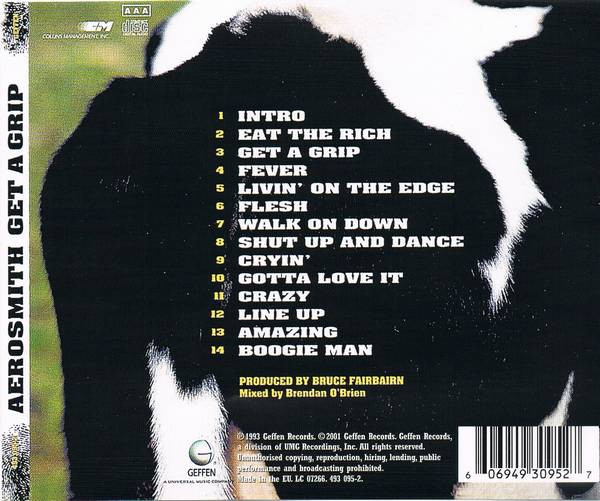 Aerosmith - Get A Grip (CD, Album, RE)