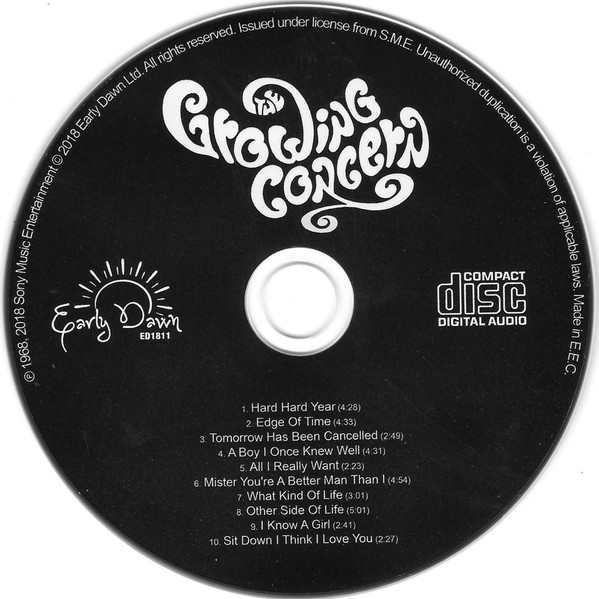 The growing concern by The Growing Concern, CD with yupressings Ref