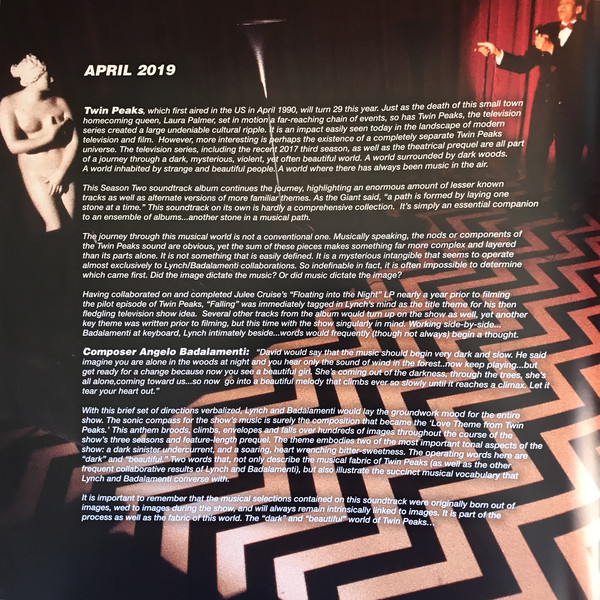 twin peaks season two soundtrack twin peaks season two soundtrack