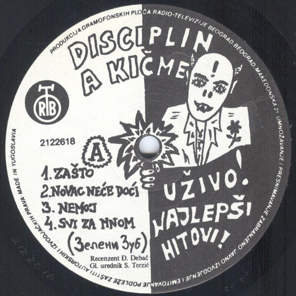 Disciplina Kičme - Uživo! Najlepši Hitovi! (LP, Album)