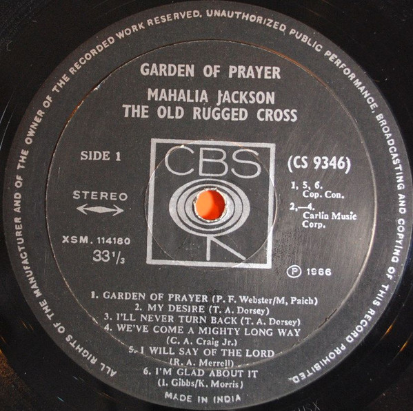 Mahalia Jackson - Garden Of Prayer (LP, Album)