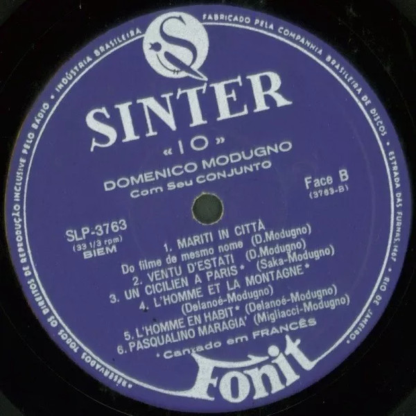 Domenico Modugno - Io (LP, Album)