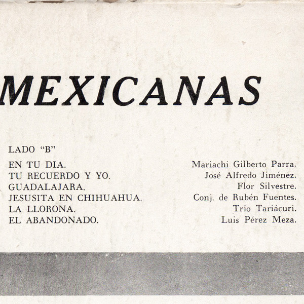 Various - Canciones Mexicanas Vol. 1 (LP, Comp)