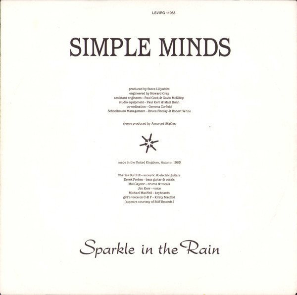 Simple Minds - Sparkle In The Rain (LP, Album)