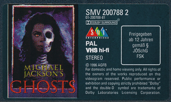Michael Jackson - Ghosts (VHS, PAL, hi-)