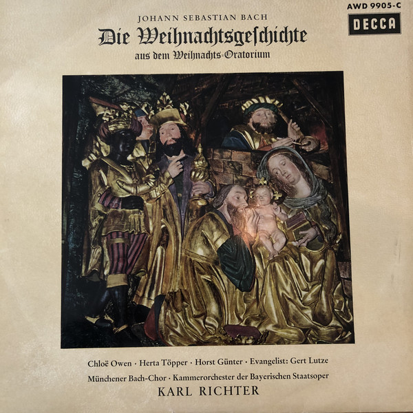 Johann Sebastian Bach - Die Weihnachtsgeschichte Aus Dem Weihnachtsoratorium (LP, Album, Mono)