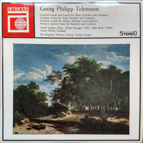 Georg Philipp Telemann, Die Zagreber Solisten*, Antonio Janigro - Concerti e-moll und d-moll für Oboe, Streicher und Continuo (LP)