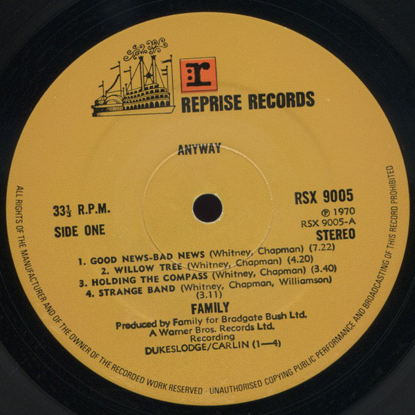 Family (6) - Anyway (LP, Album)