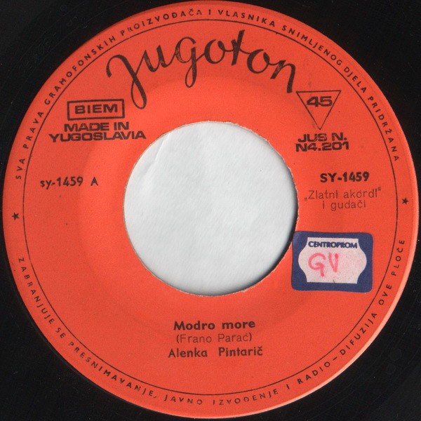 Alenka Pinterič - Modro More / Sve Sam Pokušala Da Te Zavolim (7