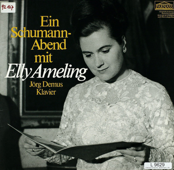 Elly Ameling / Jörg Demus, Schumann* - Ein Schumann-Abend  (LP, RE)