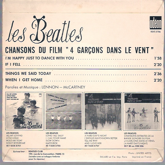 Les Beatles* - Chansons Du Film 