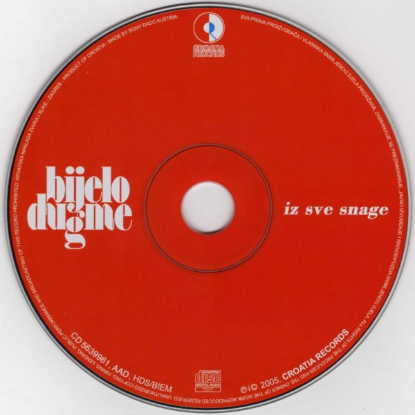 Bijelo Dugme - Iz Sve Snage (CD, Comp, RP)