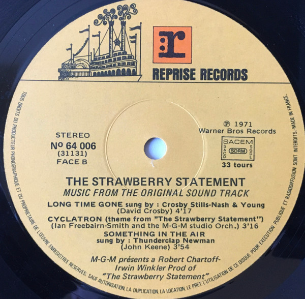 Various - The Strawberry Statement (2xLP, RE)