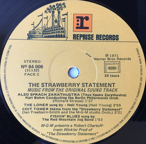 Various - The Strawberry Statement (2xLP, RE)