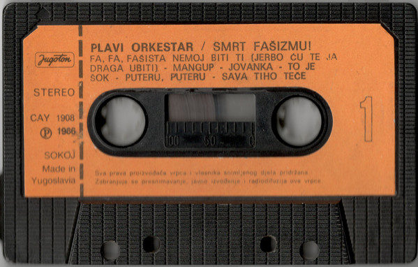 Plavi Orkestar - Smrt Fašizmu ! (Cass, Album)