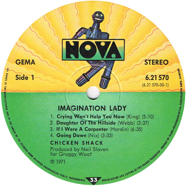 Chicken Shack - Imagination Lady (LP, Album, RE)