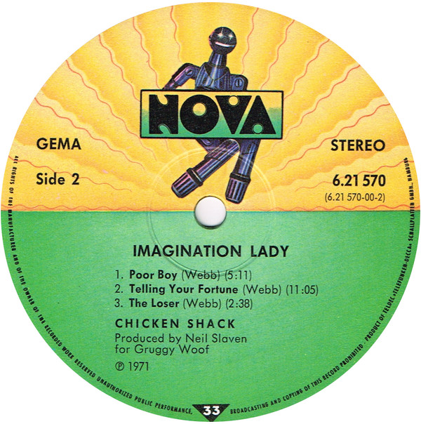 Chicken Shack - Imagination Lady (LP, Album, RE)