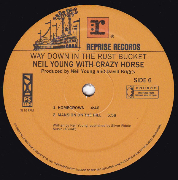 Neil Young With Crazy Horse* - Way Down In The Rust Bucket (4xLP, Album + Box)