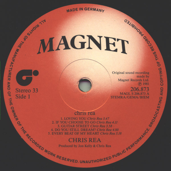 Chris Rea - Chris Rea (LP, Album, RE)