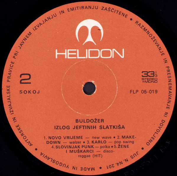 Buldožer - Izlog Jeftinih Slatkiša (LP, Album, Uni)