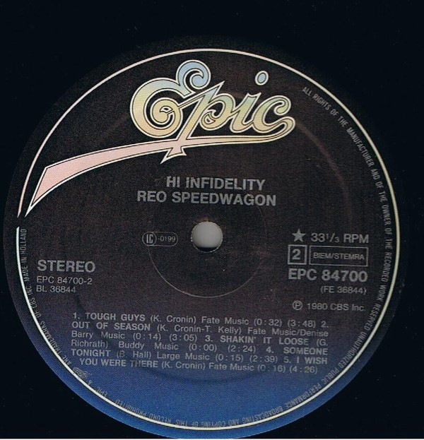 REO Speedwagon - Hi Infidelity (LP, Album)