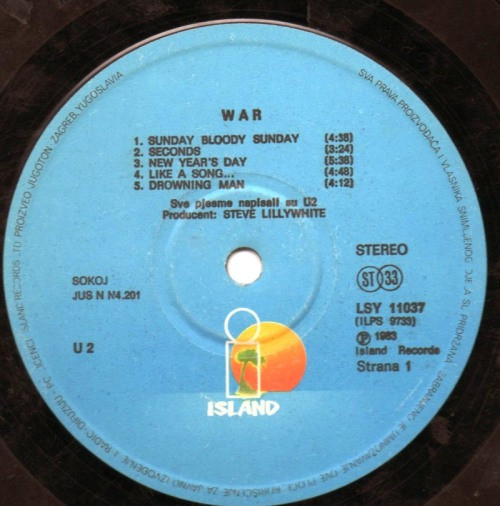 U2 - War (LP, Album, Gat)