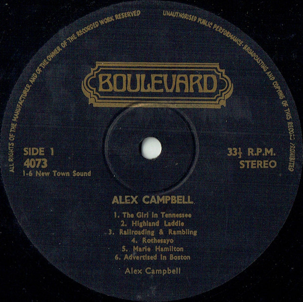 Alex Campbell (2) - Alex Campbell At His Best (LP, Album)