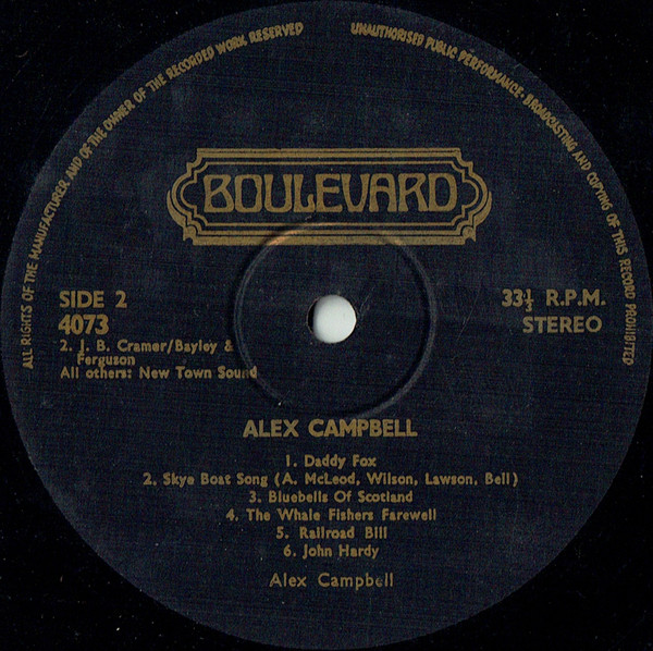 Alex Campbell (2) - Alex Campbell At His Best (LP, Album)