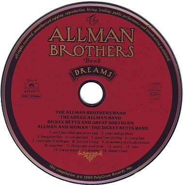 The Allman Brothers Band - Dreams (4xCD, Comp + Box)