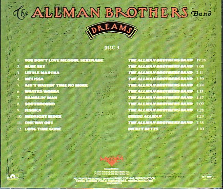 The Allman Brothers Band - Dreams (4xCD, Comp + Box)